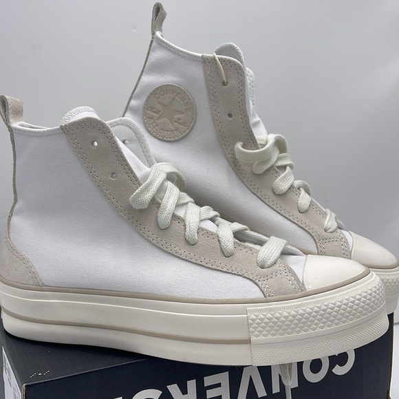 Converse WMNS CTAS LIFT HI
WHITE/VAPOROUS GRAY/LIGHT GOLD A09774C Platforms Snkr - Picture 6 of 16